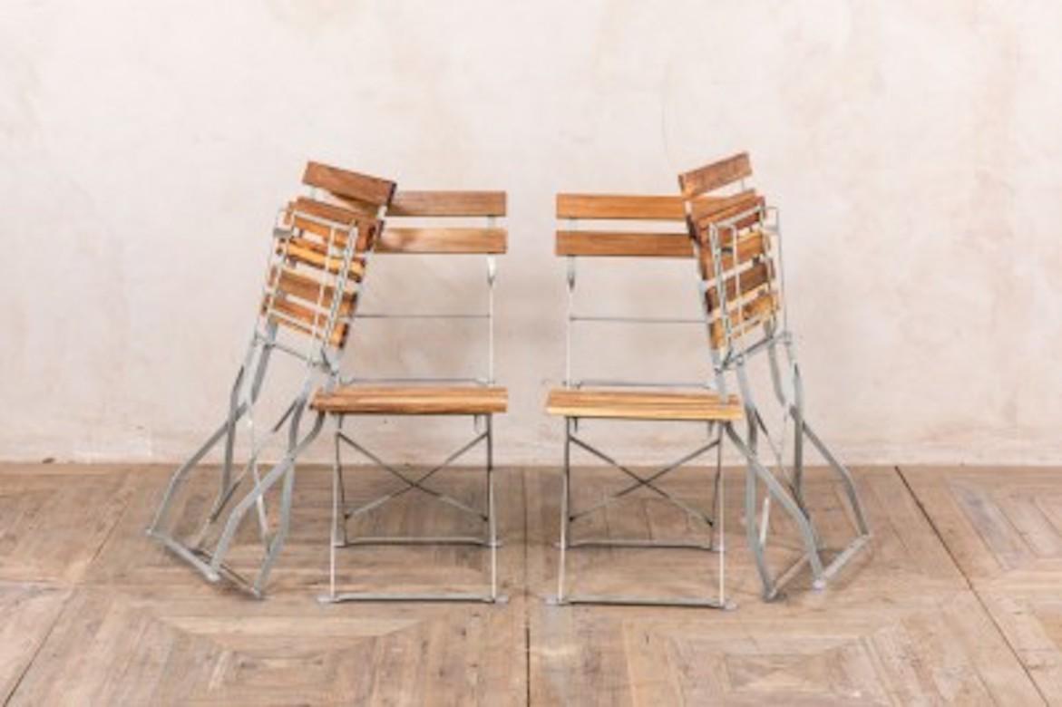 European Outdoor Folding Chairs, 20th Century For Sale