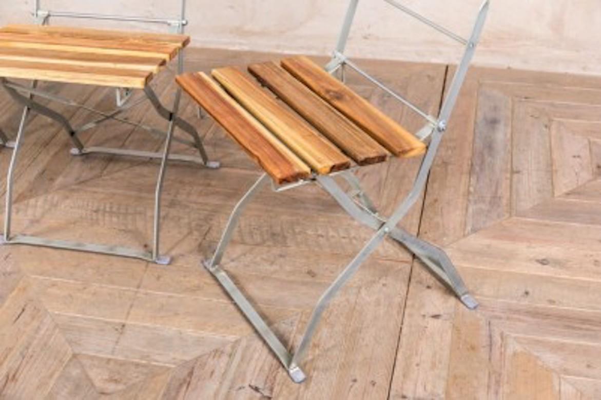 Outdoor Folding Chairs, 20th Century For Sale 2