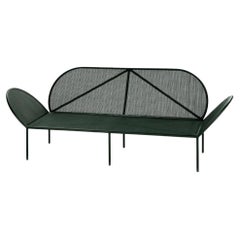 Outdoor Fontainebleau Sofa in Dark Green Steel