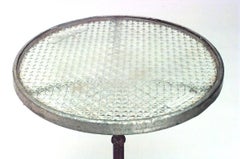 Outdoor French Iron and Crystal Caf√© Table