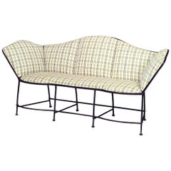 Vintage Outdoor French Provincial Iron Loveseat