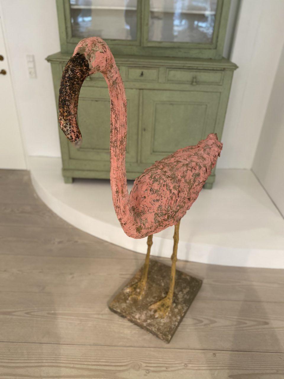 Outdoor Garden Ornament, Pink Flamingo, Mid-Century, France 3