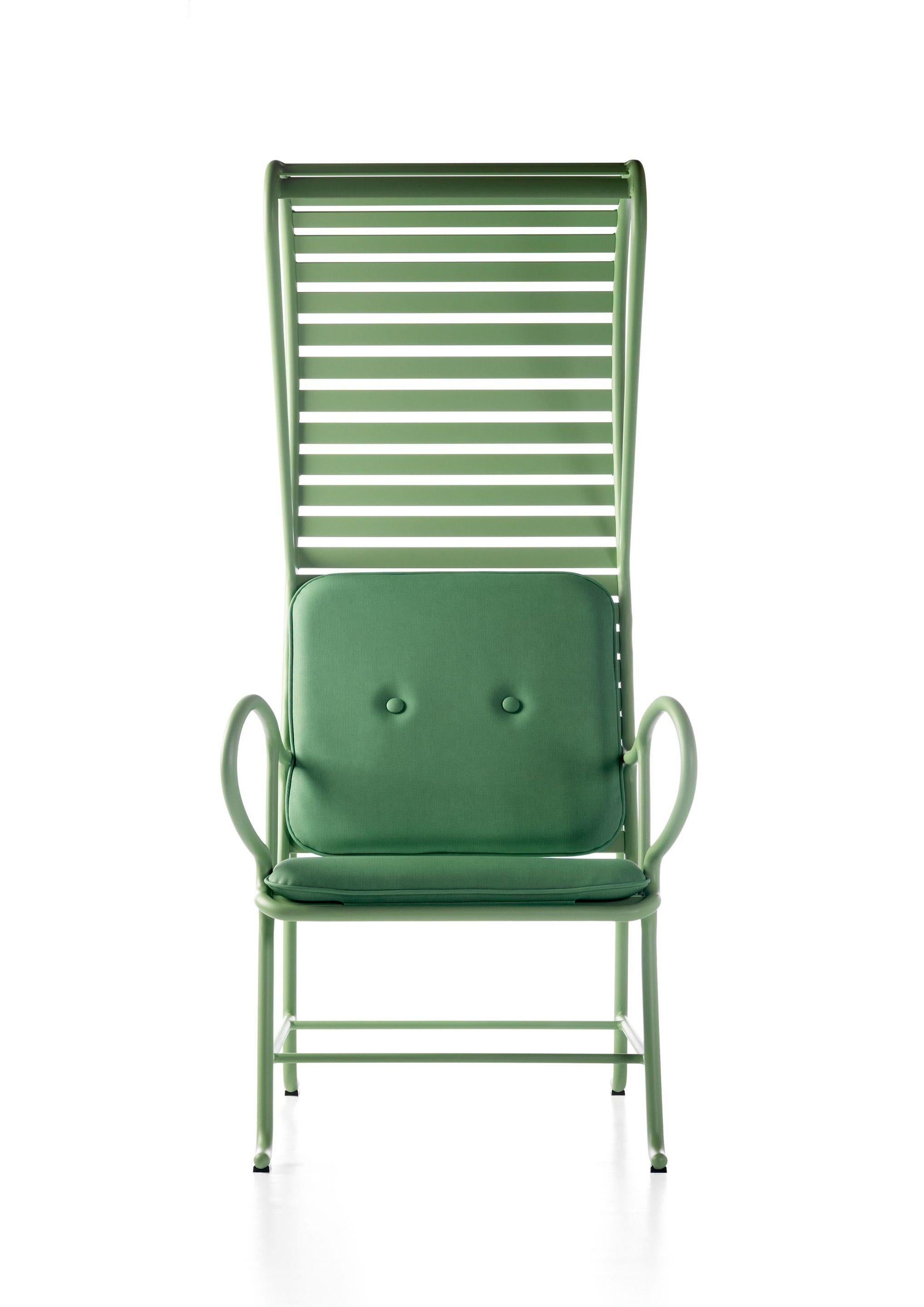 Gartenia-Sessel für den Außenbereich mit Deckel von Jaime Hayon  (Pulverbeschichtet) im Angebot