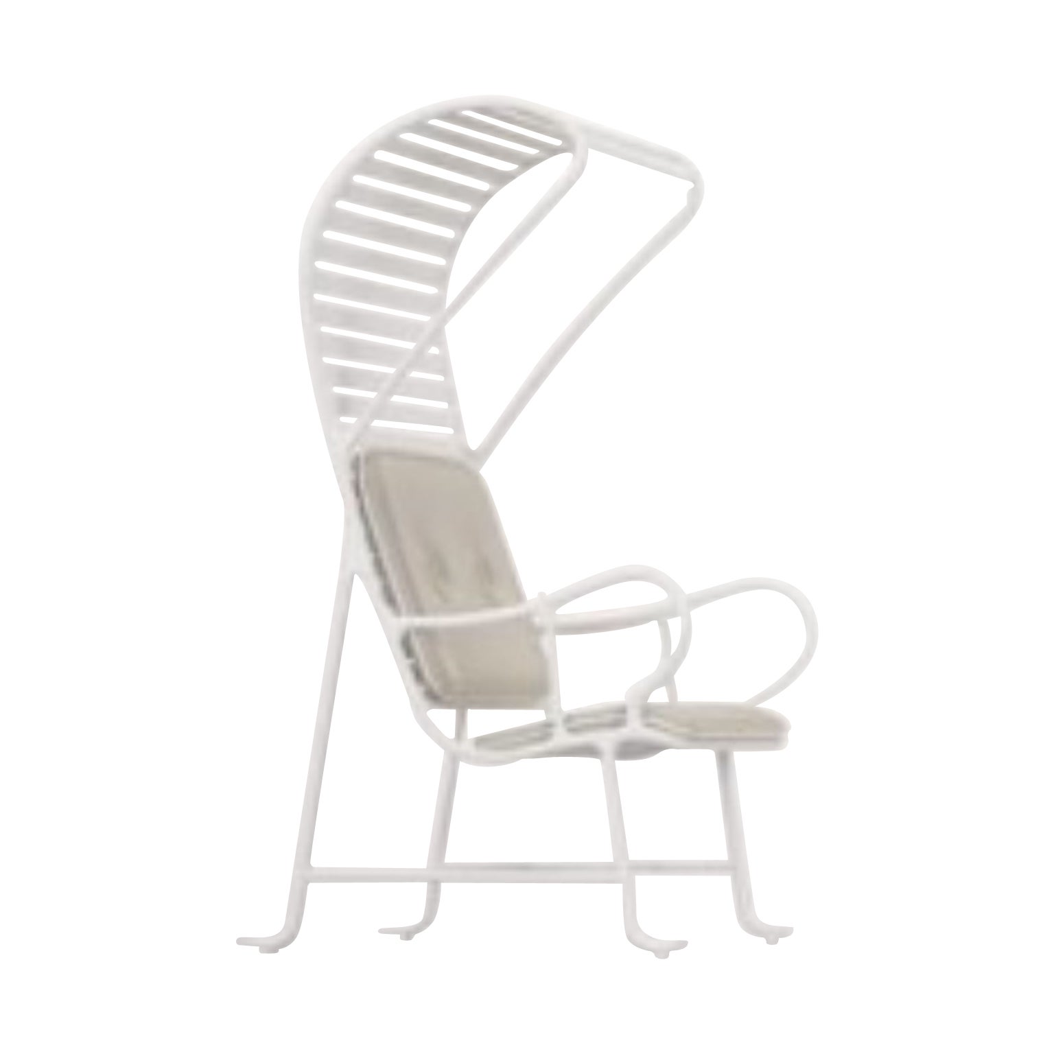 Outdoor Gardenia White Armchair with Cover by Jaime Hayon For Sale