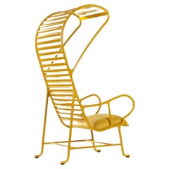 Outdoor Gardenia Yellow Armchair with Cover by Jaime Hayon