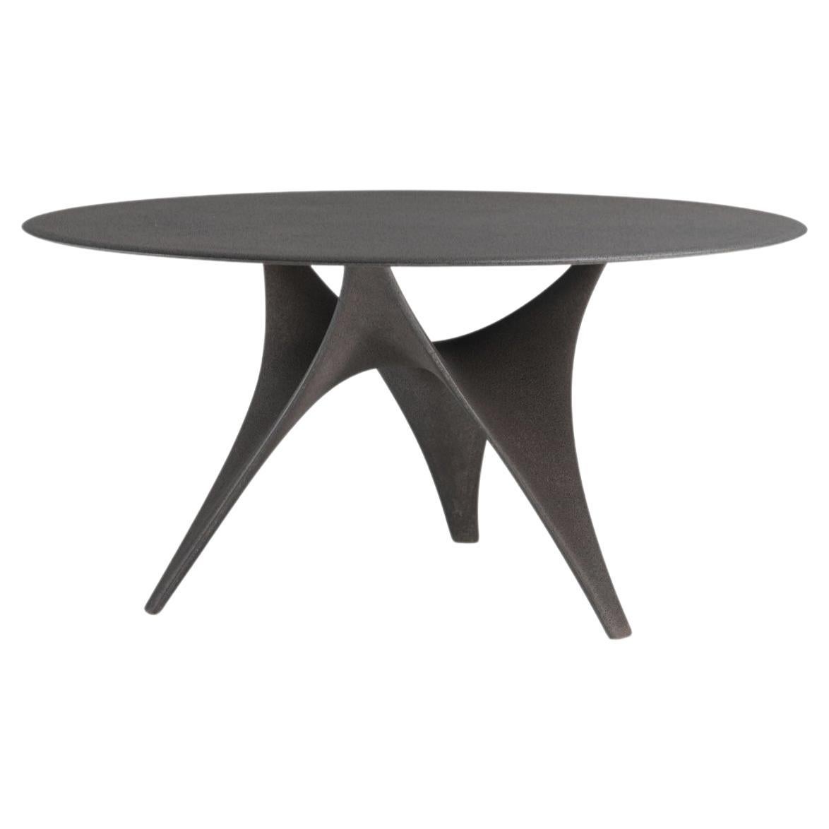 Table d'extérieur en ciment gris Molteni&C by Foster + Partners Made in Italy