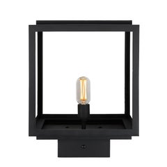 Outdoor Handmade Coastal-Modern Post, Pier Mount Lantern Wrought Iron Light