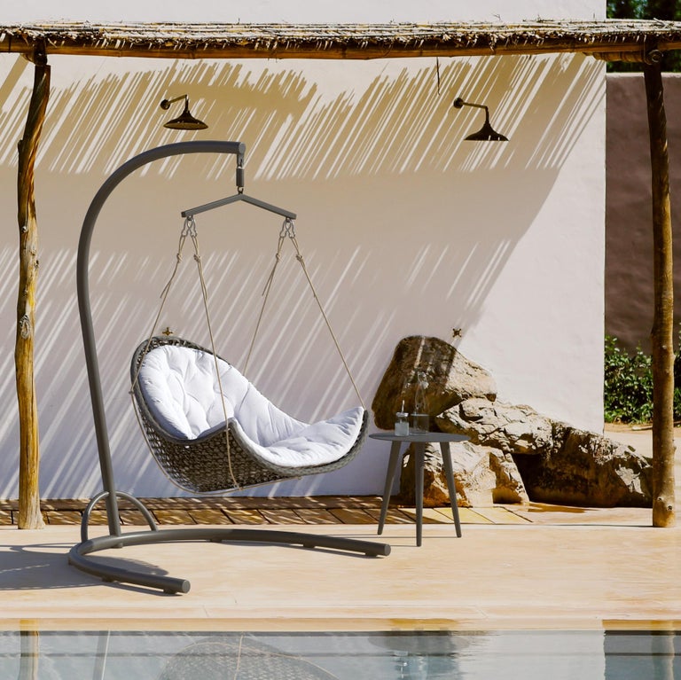 Outdoor Hanging Wicker Chair For Sale at 1stDibs