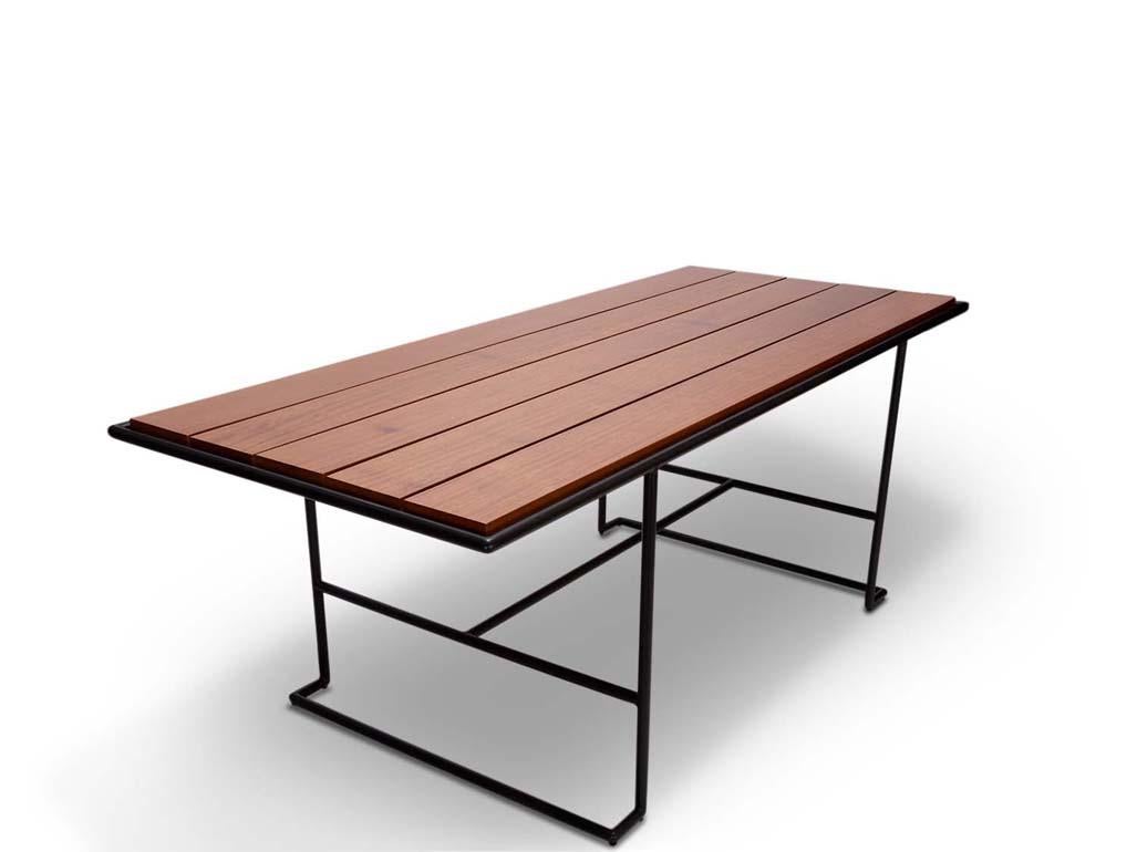 Mid-Century Modern Outdoor Hinterland Dining Table by Lawson-Fenning For Sale