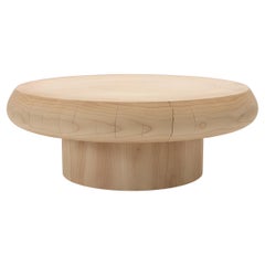 Outdoor/Indoor Coffee Table Made From A Single Block of Scented Cedar