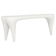 Outdoor Indoor Console Made to Order in Matte White Lacquer