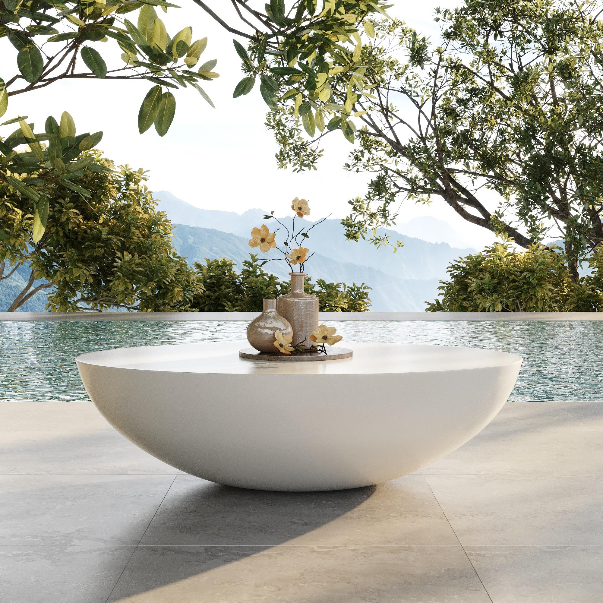 Conjunto de dos sillones de exterior/interior con mesa baja Siglo XXI y contemporáneo en venta