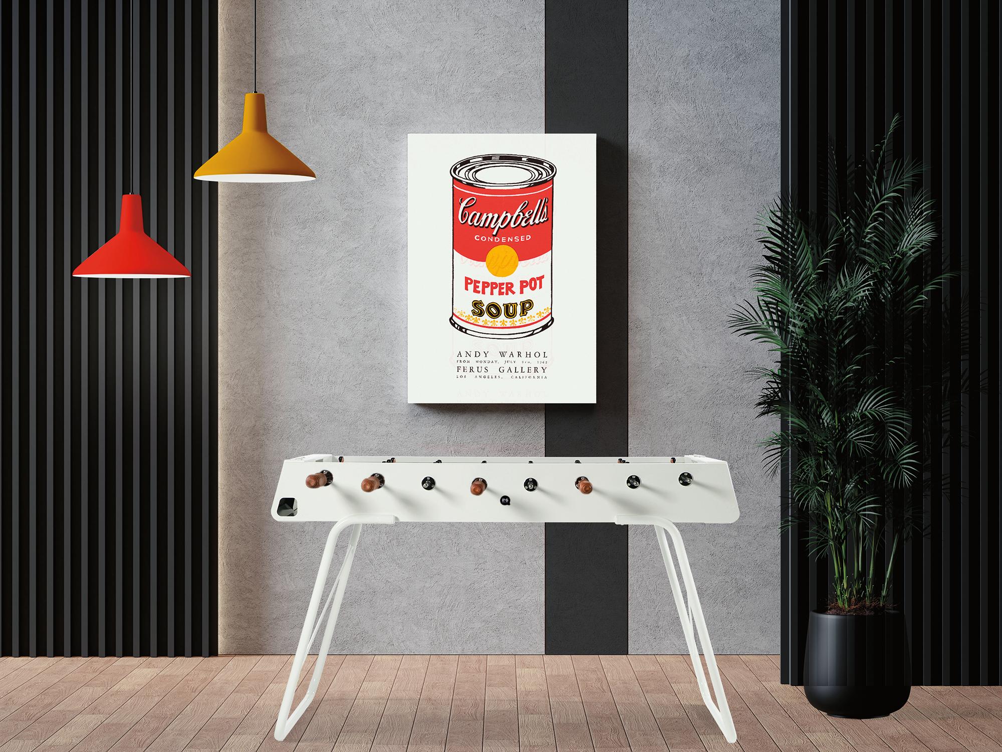 Moderne Extérieur/Indoor TABLE DE FOOSBALL BLANCHE en métal RS3 par RS Barcelona en vente