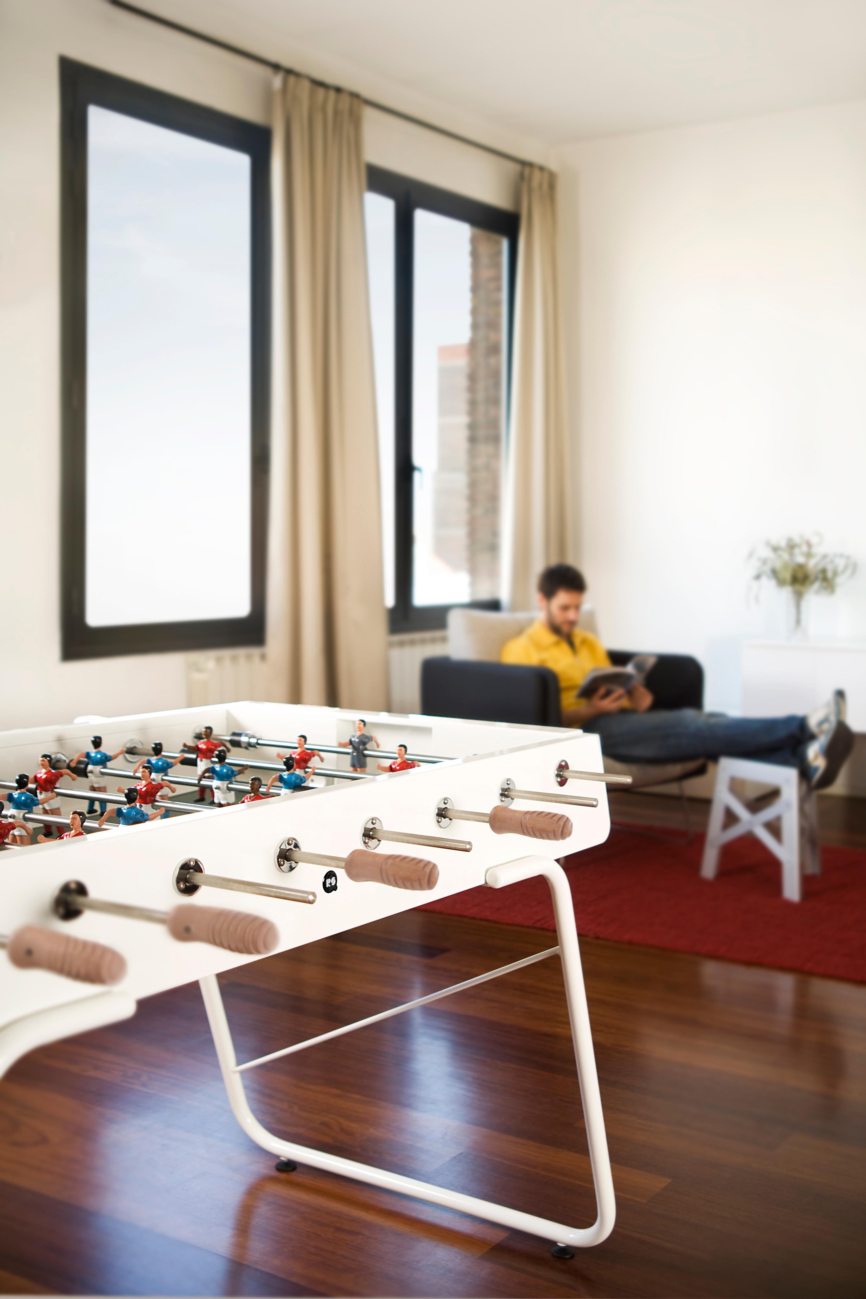 Espagnol Extérieur/Indoor TABLE DE FOOSBALL BLANCHE en métal RS3 par RS Barcelona en vente