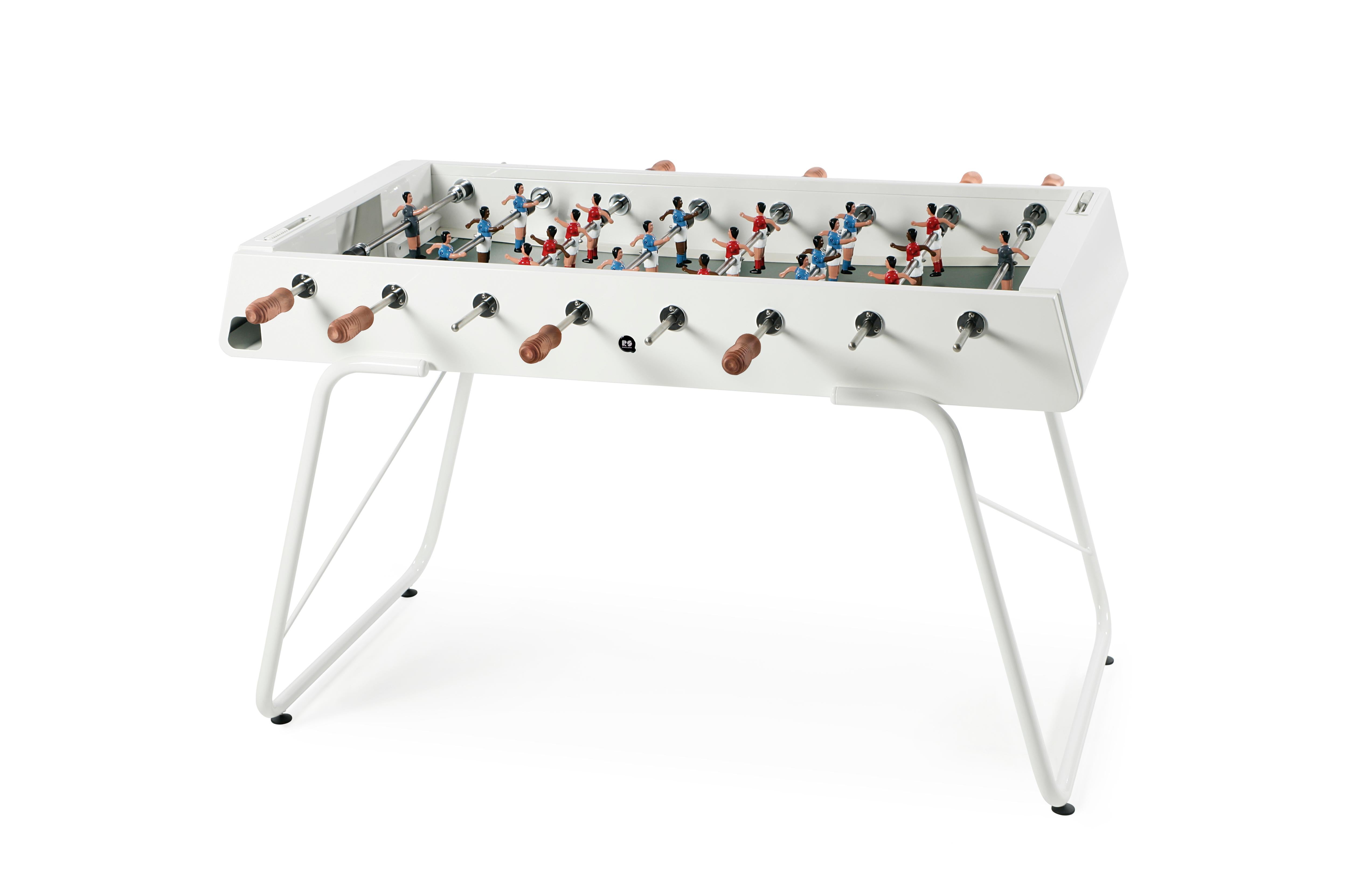 Acier inoxydable Extérieur/Indoor TABLE DE FOOSBALL BLANCHE en métal RS3 par RS Barcelona en vente