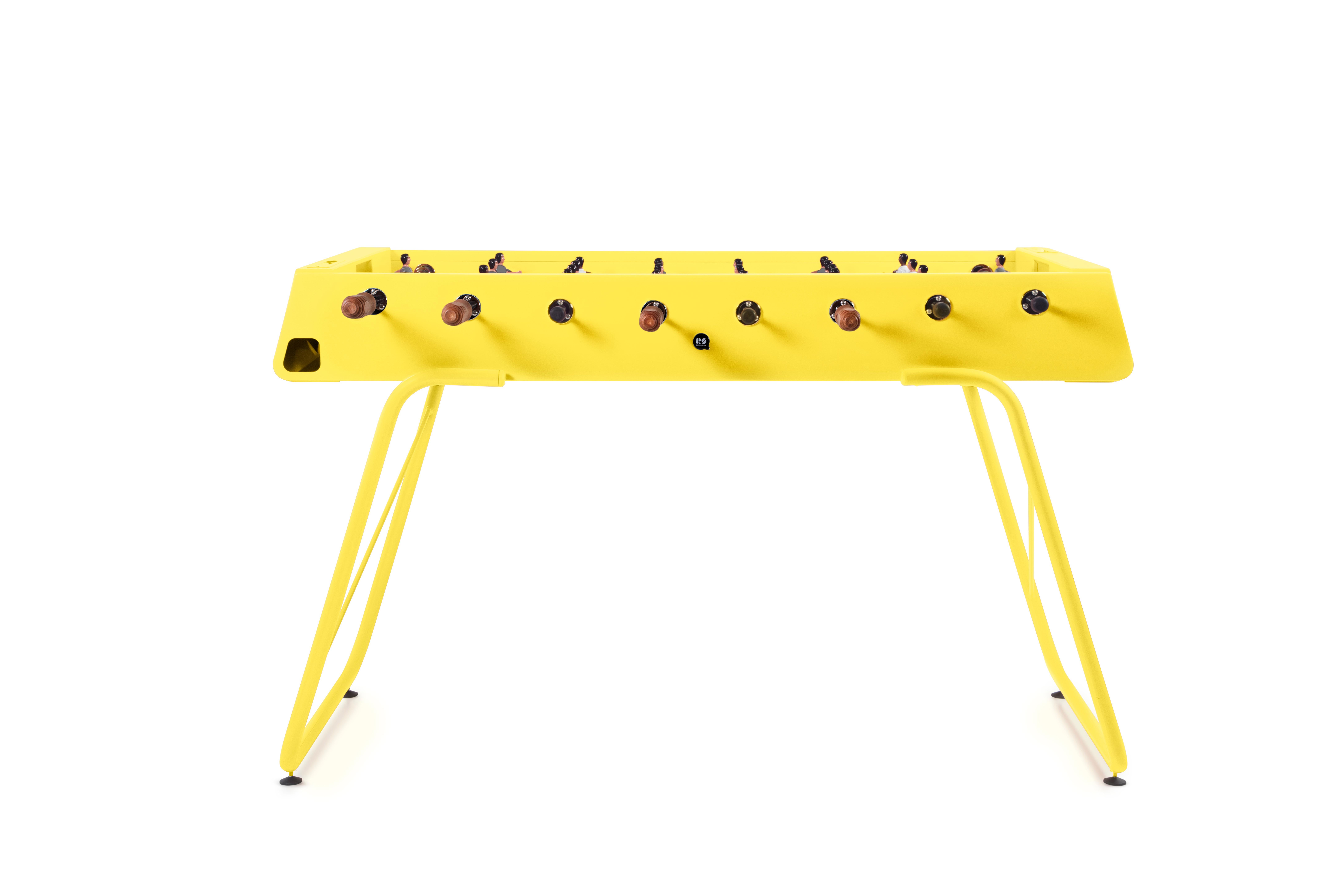 FOOSBALL TISCH RS3 in Gelb
ENTWURF VON RAFAEL RODRÍGUEZ für RS Barcelona

Alles beginnt mit 