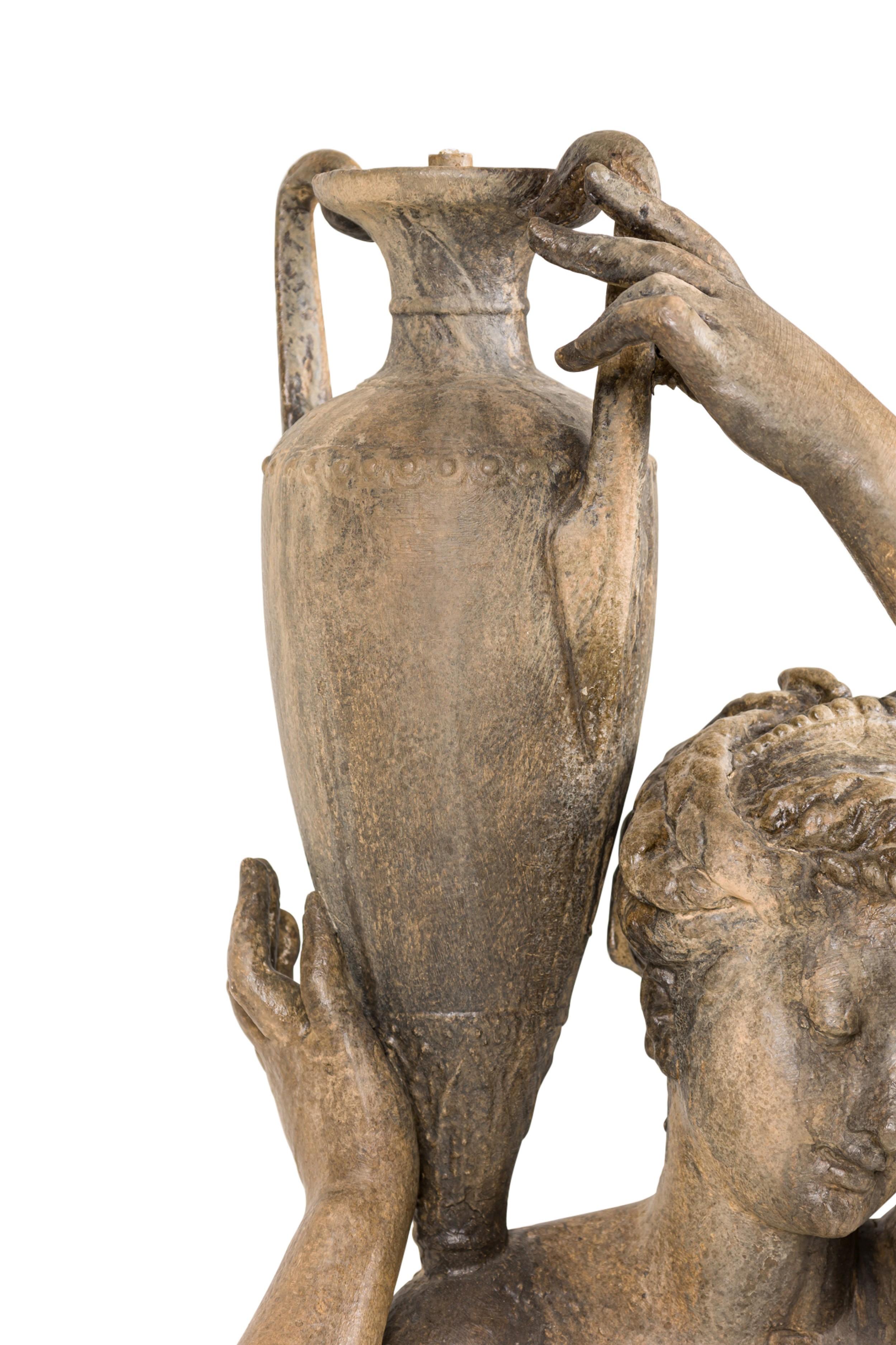 Outdoor Iron Greek Woman Statuary For Sale 5