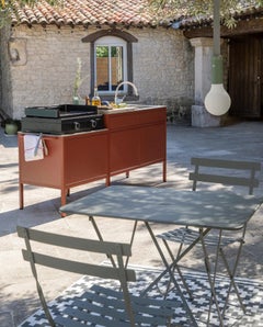 Outdoor kitchen Fermob Goosto Gourmet design Studio Fermob