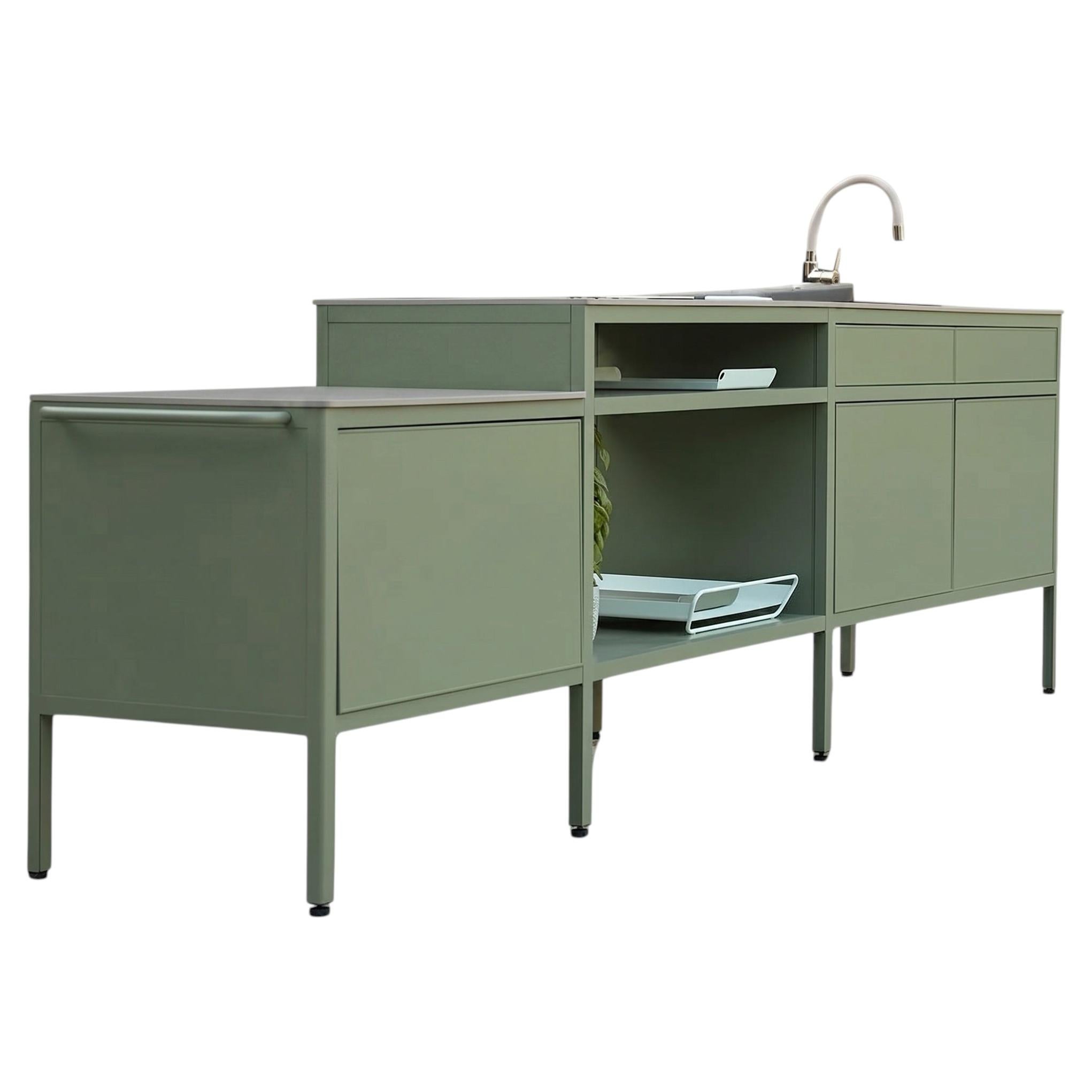 Cucina da esterno Fermob Goosto Kitchen The Generous design Studio Fermob in vendita
