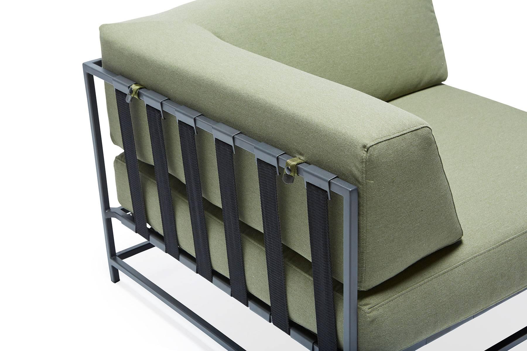 Silla esquinera de exterior Hoja y Carbón Recubrimiento de polvo en venta
