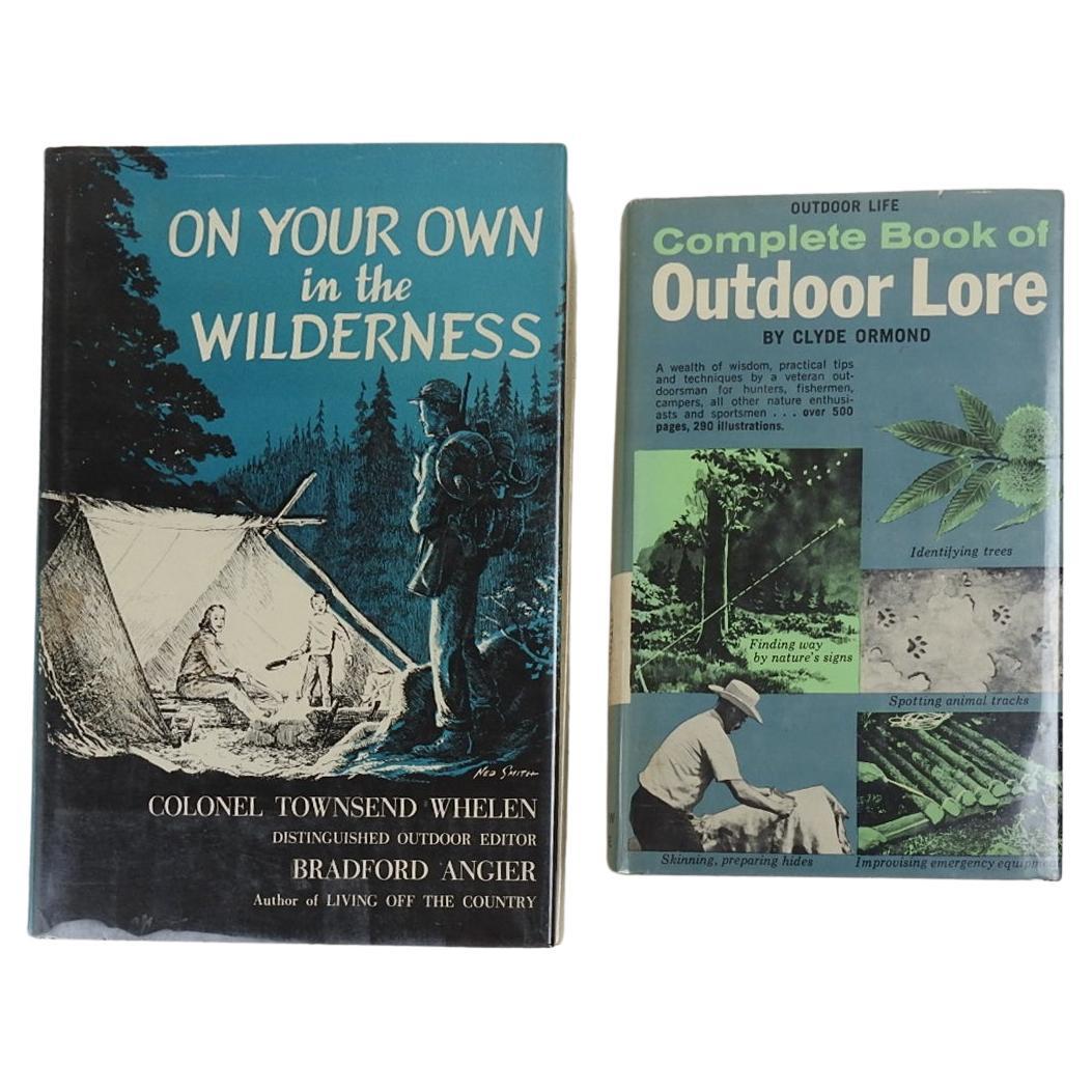 Outdoor Lore Survival Wilderness Skills Books - a Pair
