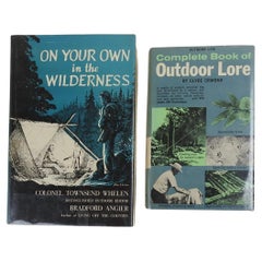 Retro Outdoor Lore Survival Wilderness Skills Books - a Pair