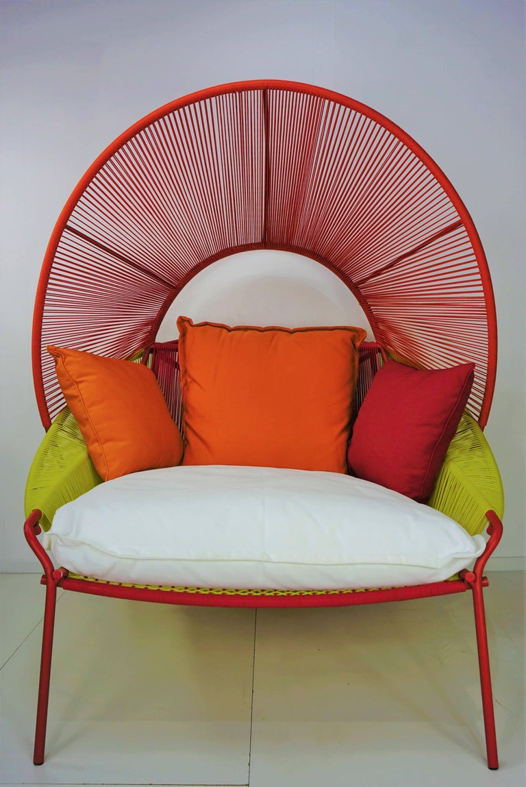 Outdoor Lounge Armchair "Traveler" Design by Stephen Burks European