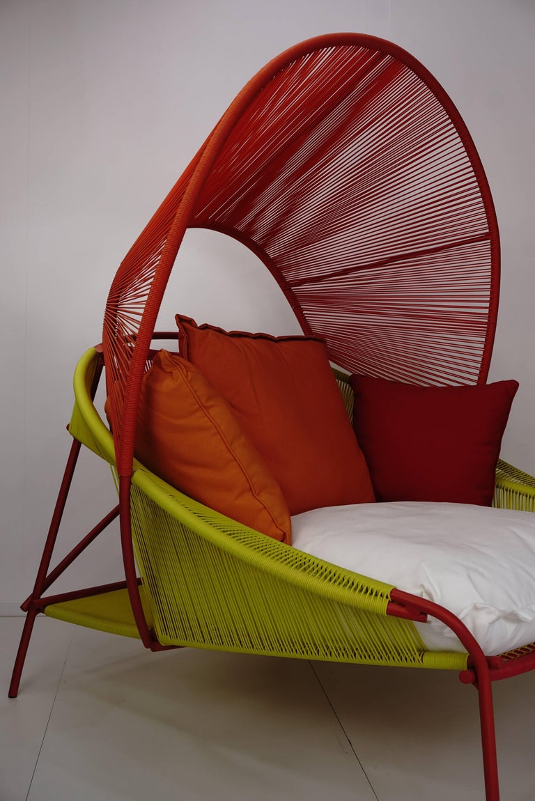 Outdoor Lounge Armchair "Traveler" Design by Stephen Burks European