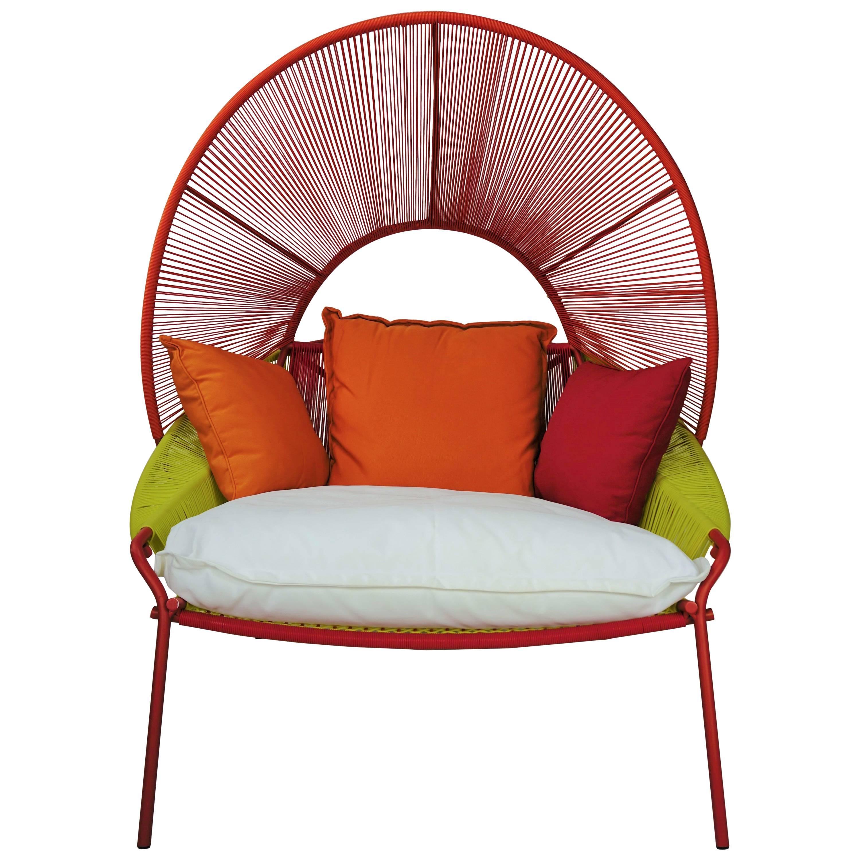 Outdoor Lounge Armchair "Traveler" Design by Stephen Burks European Edition