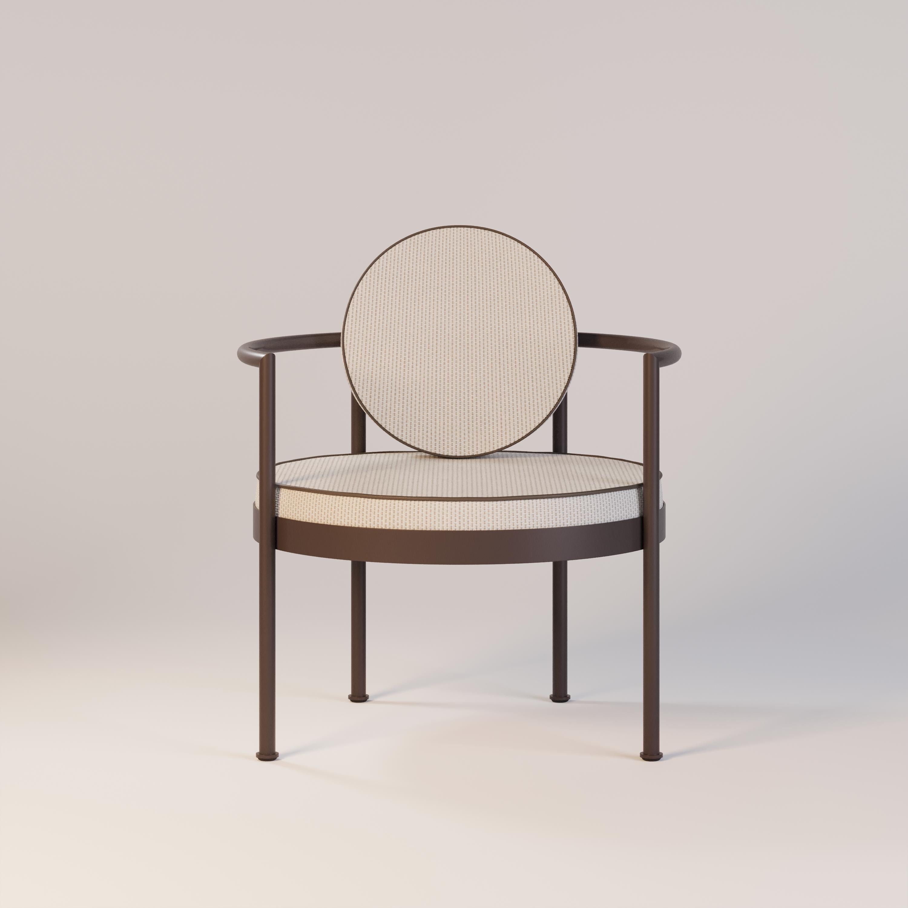 Outdoor Lounge Chair with a Brown Frame In New Condition For Sale In Santo Tirso, PT