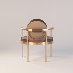 Sillón de exterior de alta gama – Estructura chapada en oro