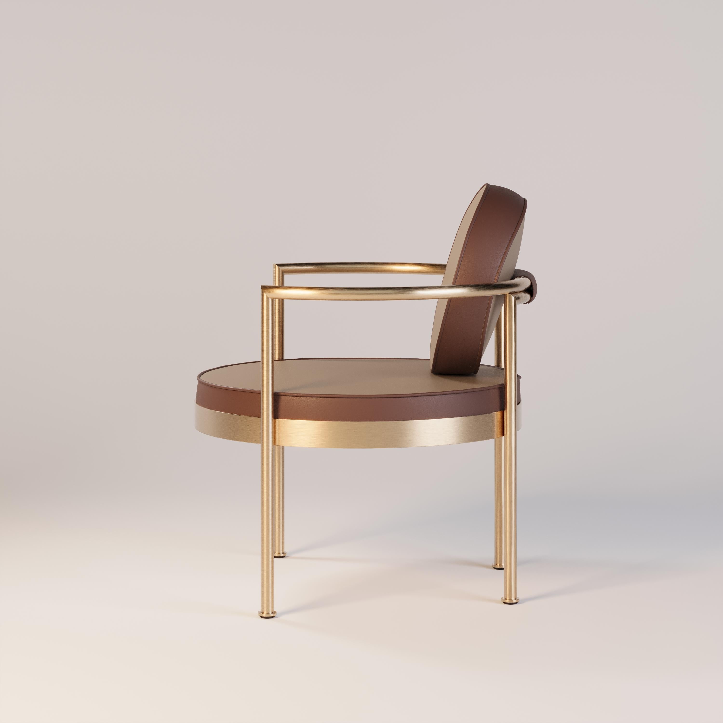 Portuguese Outdoor Lounge Chair Featuring a Gold Plated Frame For Sale