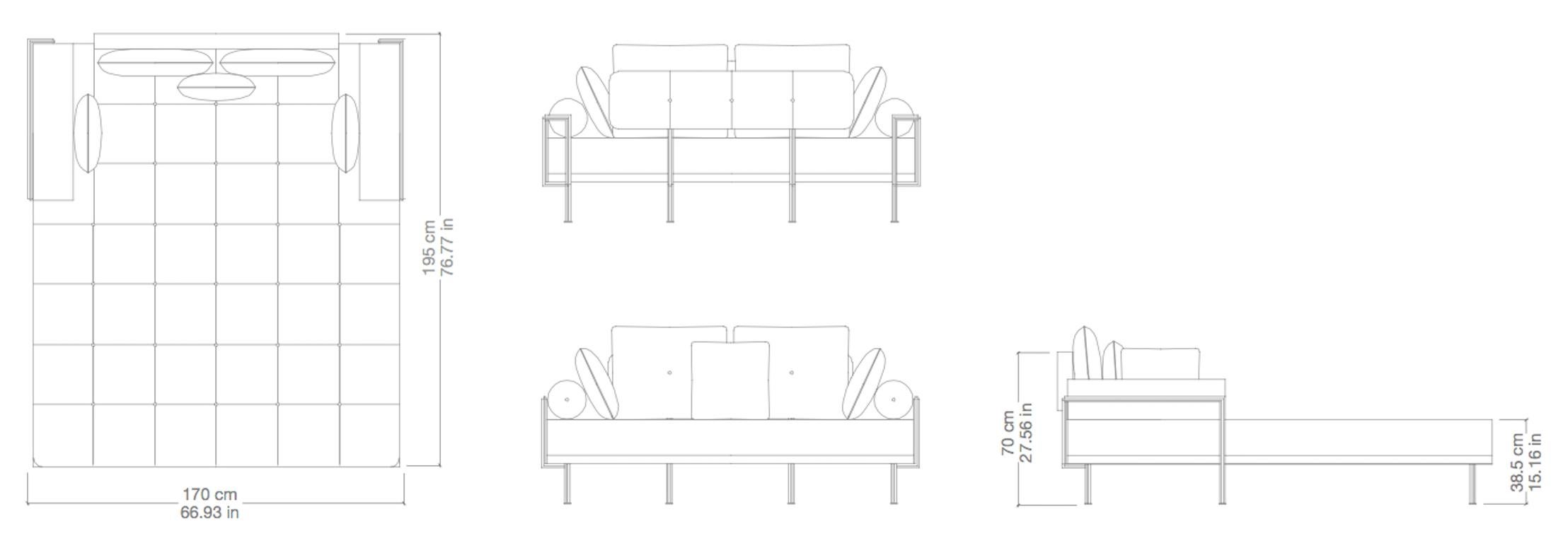 Bespoke, Outdoor-Lounge-Bett aus Messing und gebleichtem Hartholzrahmen, von P. Tendercool  im Angebot 5