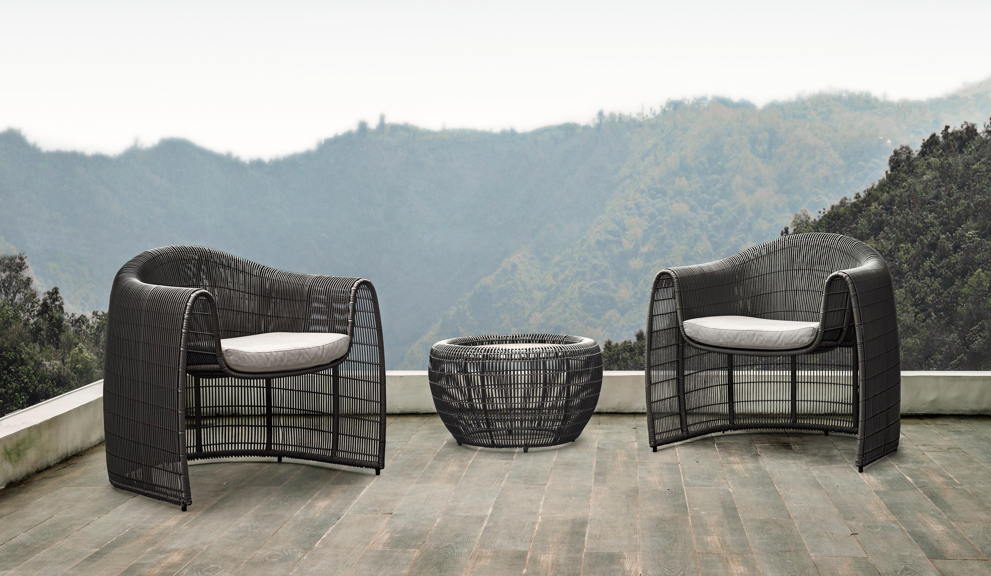 Modern Outdoor Lulu Easy Armchair by Kenneth Cobonpue For Sale
