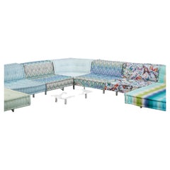 Outdoor Mah Jong Sectional Sofa Upholstered in Missoni by Roche Bobois, Set of 7
