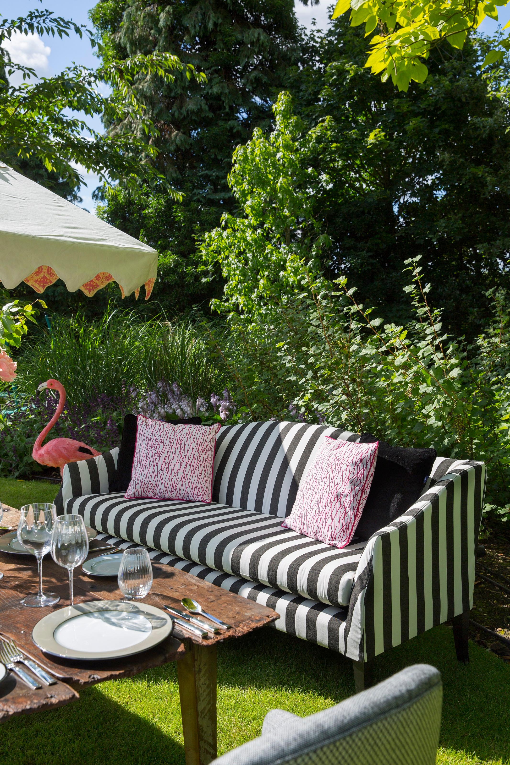 Contemporary Outdoor Mamelle Sofa by Coco Wolf For Sale