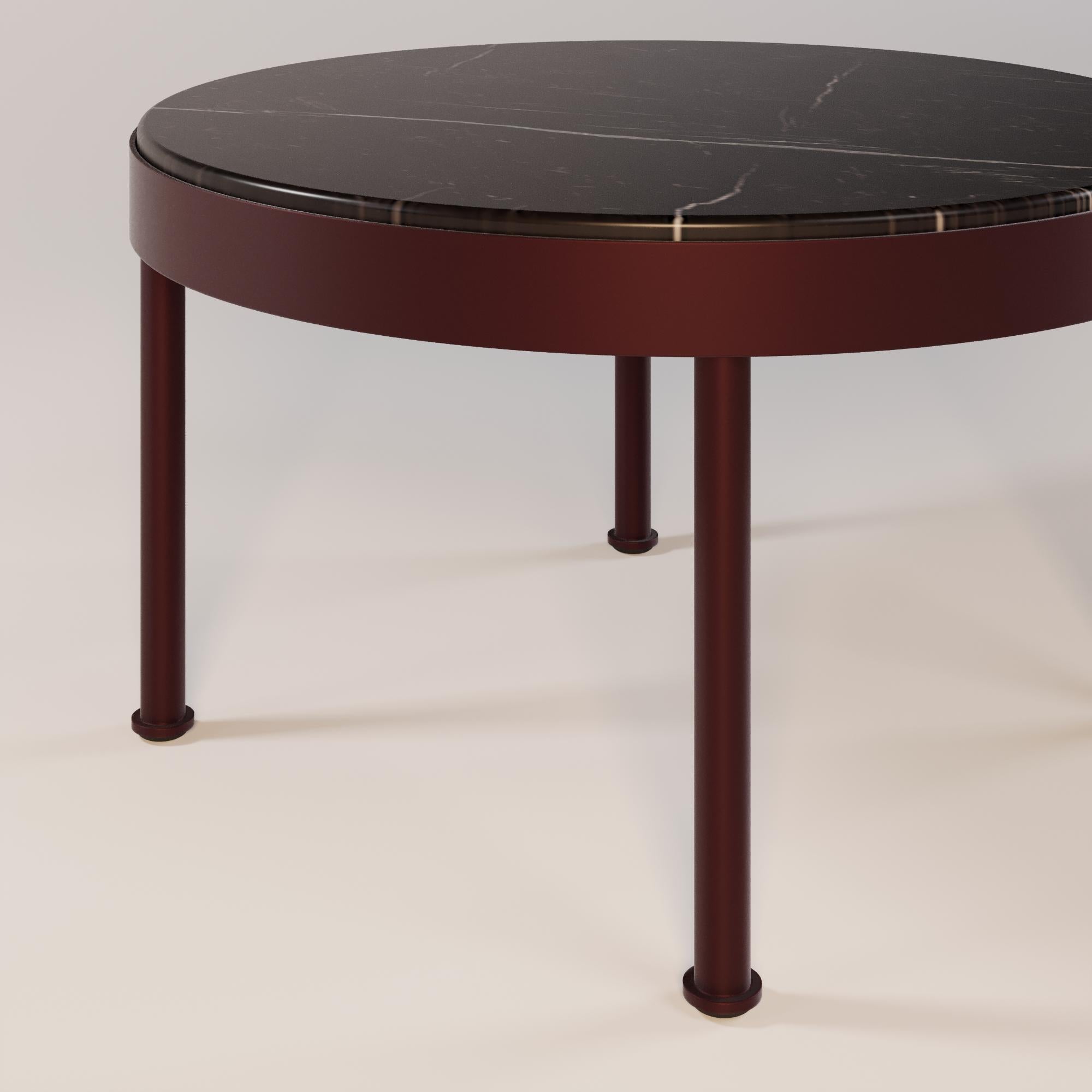Moderne Table basse en marbre pour patio en vente