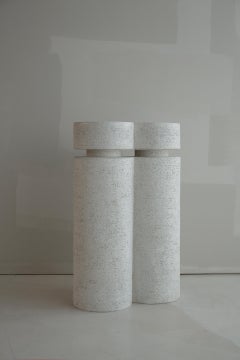 In Stock Outdoor Marina Side Table-Stool in Fiberglass by May Furniture