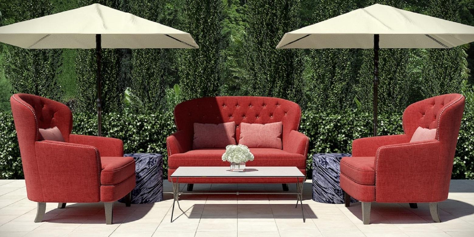 Outdoor Masseto Loveseat by Coco Wolf In New Condition For Sale In Boston, MA