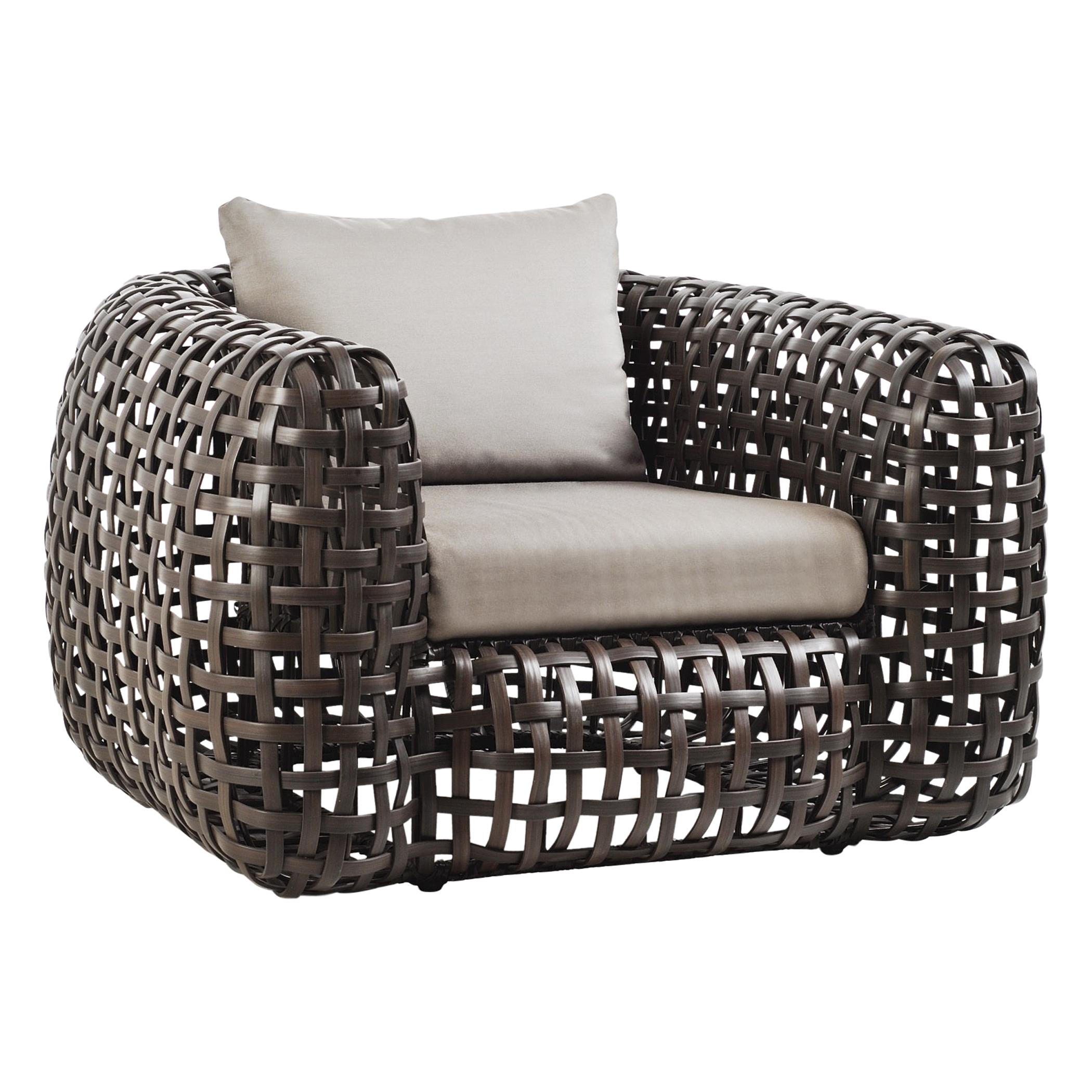 Outdoor Matilda Easy Armchair by Kenneth Cobonpue For Sale