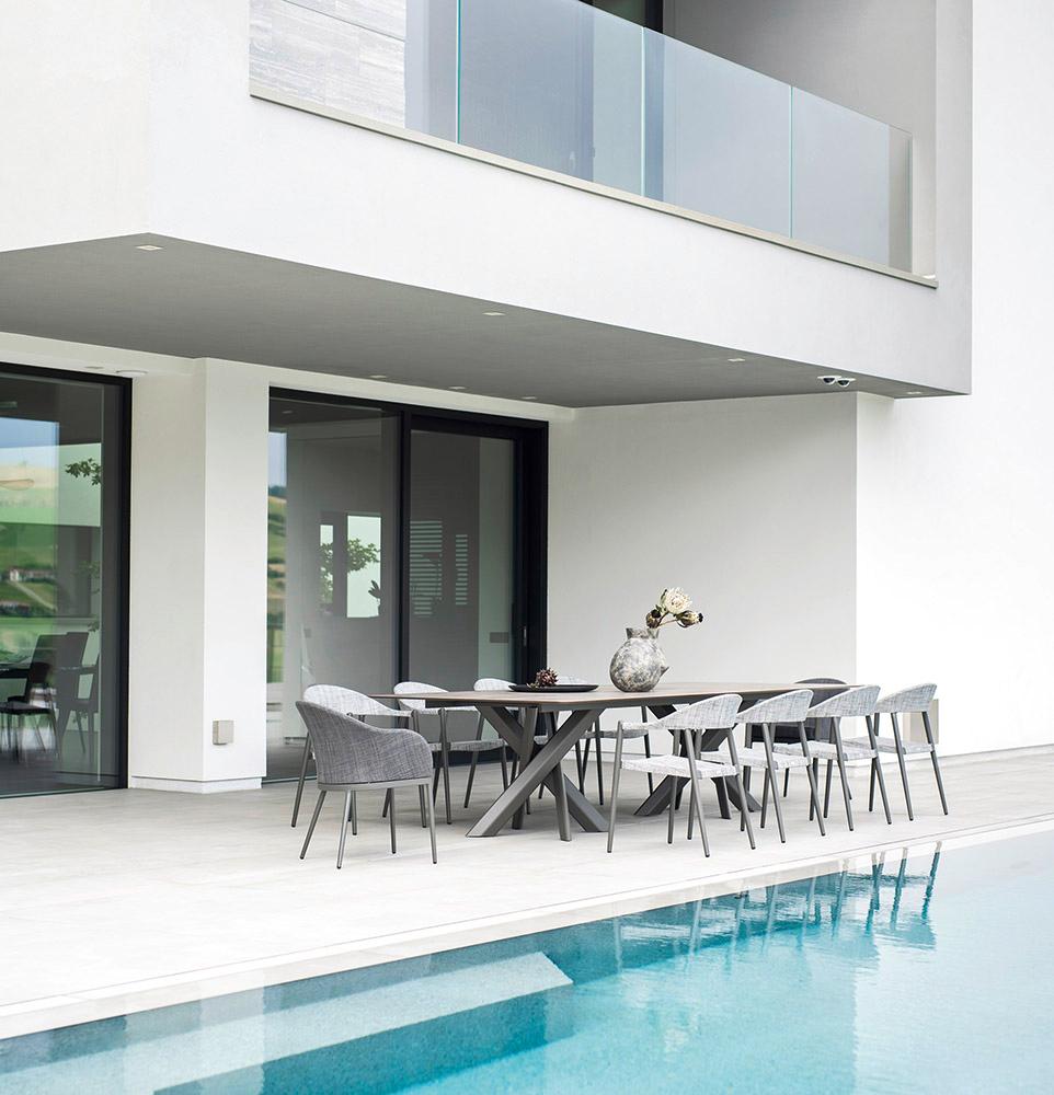 Italian Outdoor Maxi System Star Table By Daniele Lo Scalzo Moscheri For Sale