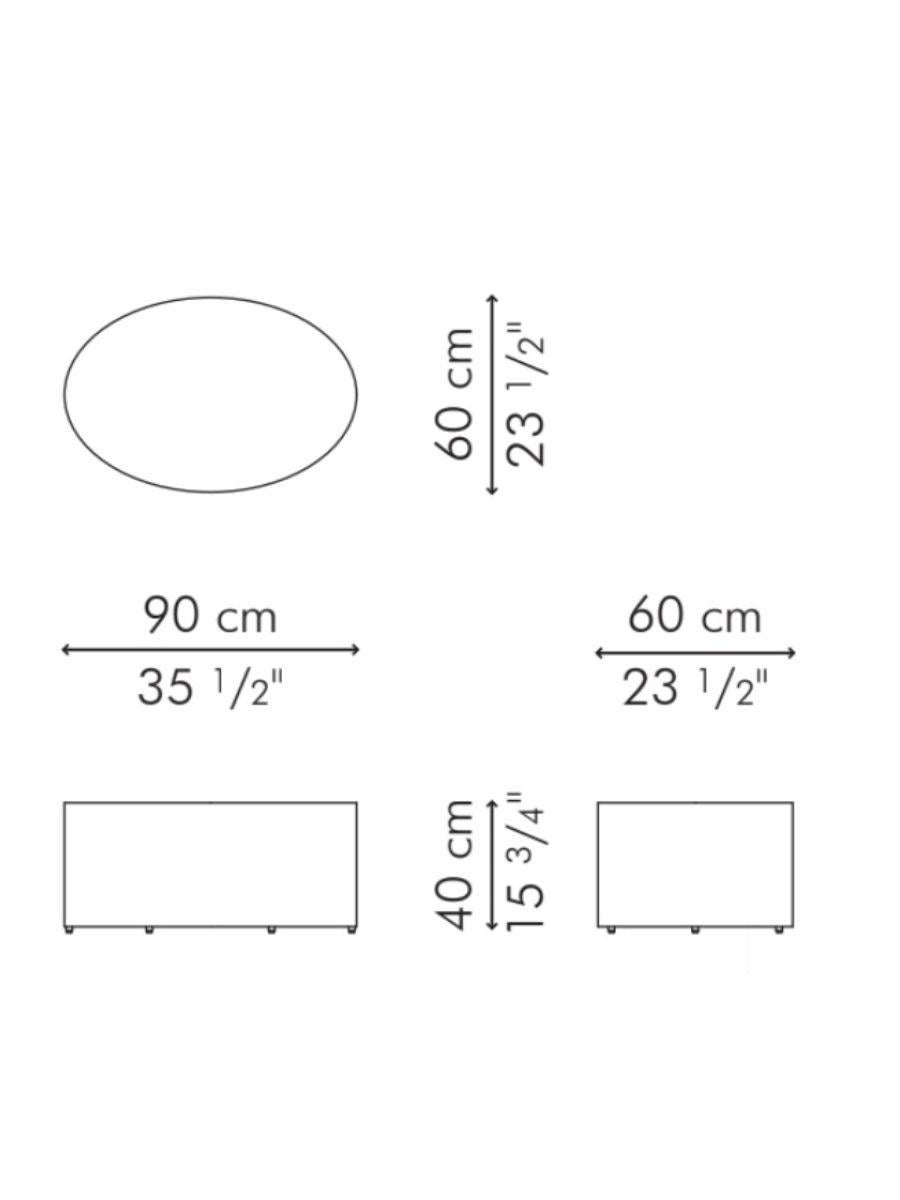 Philippin Table basse d'extérieur Lolah de taille moyenne par Kenneth Cobonpue en vente