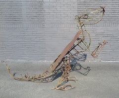 Outdoor Metal Dinosaur Sculpture
