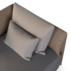 Outdoor Modular Sofa with Outdoor Leather and Acrylic Fabric