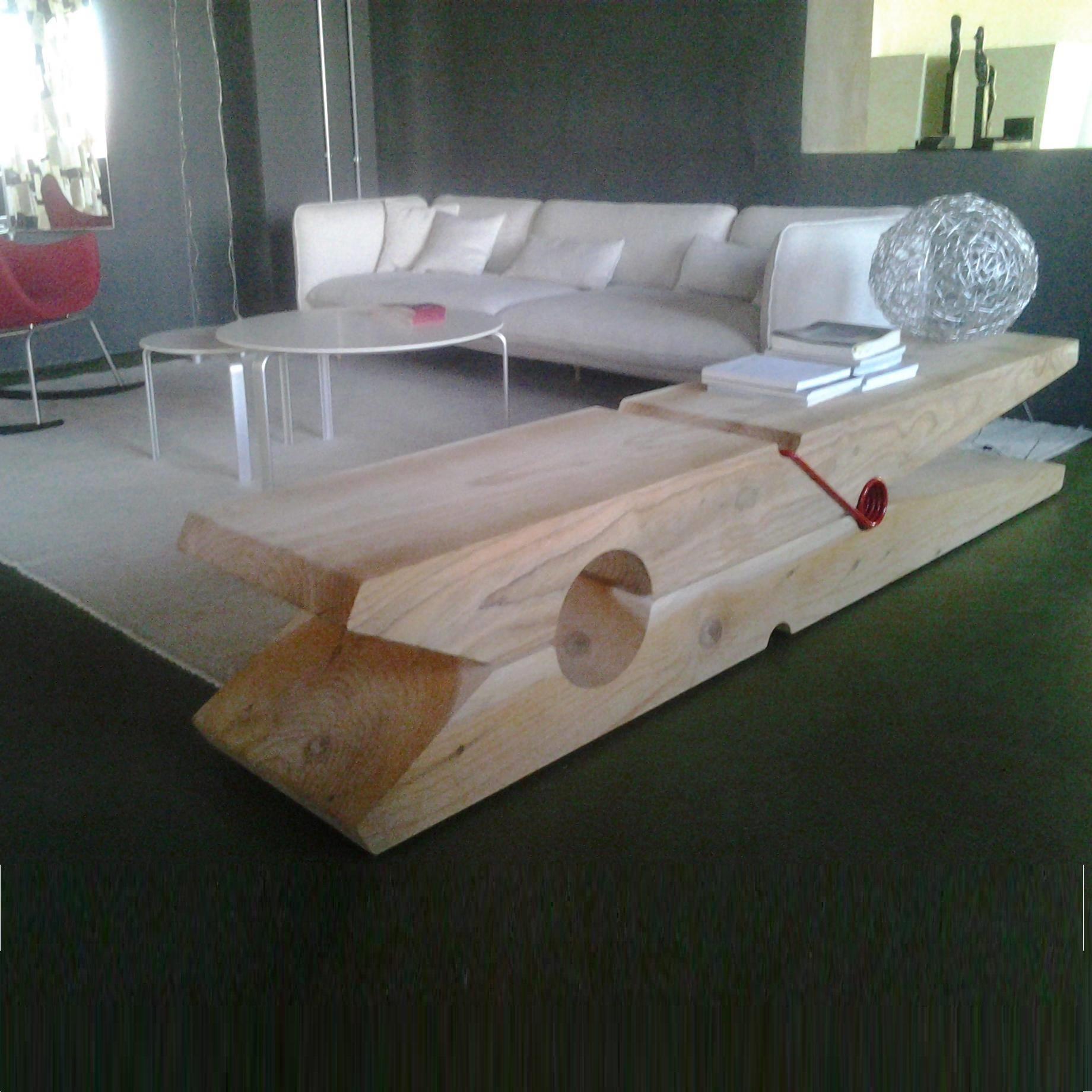 Banc d'extérieur Molletta Medium Cedar de Baldessari & Baldessari en vente 3
