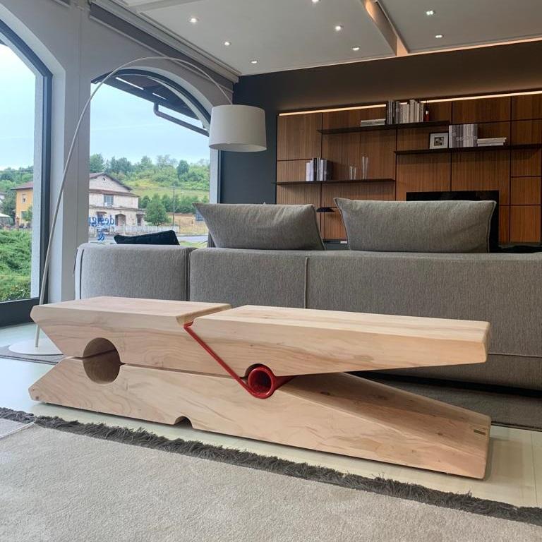 Banc d'extérieur Molletta Medium Cedar de Baldessari & Baldessari en vente 4