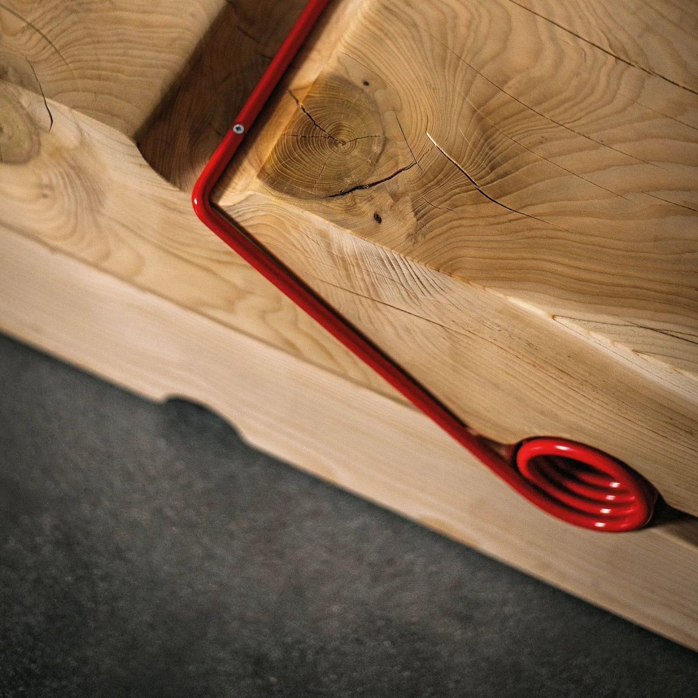 Banc d'extérieur Molletta Medium Cedar de Baldessari & Baldessari en vente 6