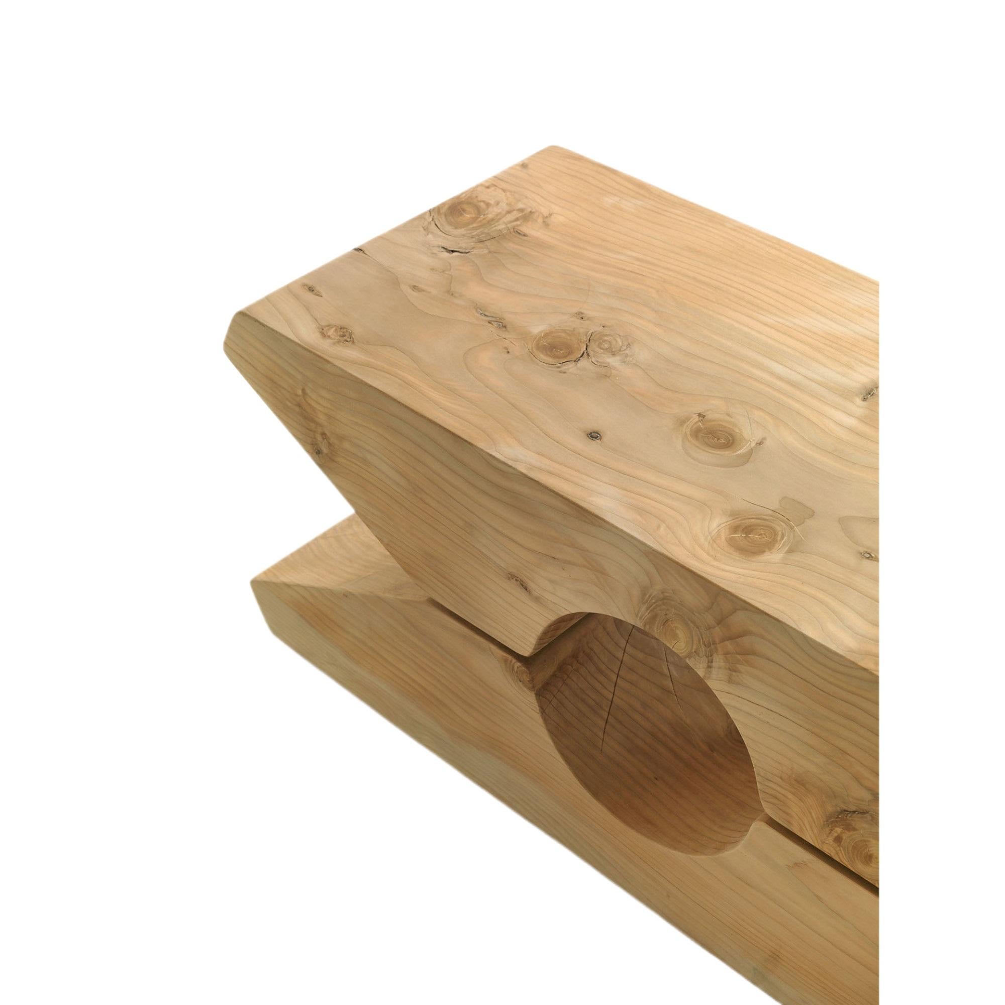 Banc d'extérieur Molletta Medium Cedar de Baldessari & Baldessari en vente 7
