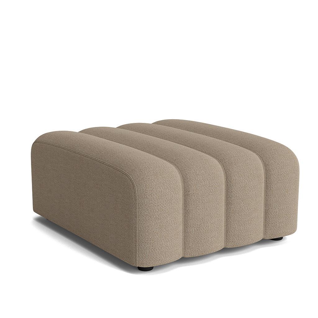 Mid-Century Modern Outdoor Ottoman 'Studio' by Norr11, Coconut For Sale
