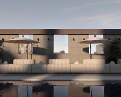 Outdoor Ottoman 'Studio' by Norr11, Whisper